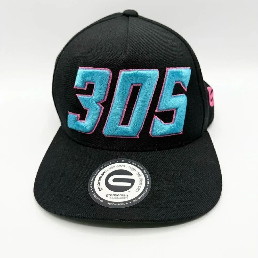 Grooveman Music Snapback Baseball Cap - Picture 1 of 7